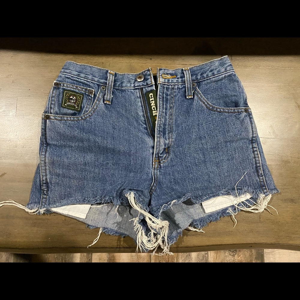 Cinch High Waisted Jean Shorts